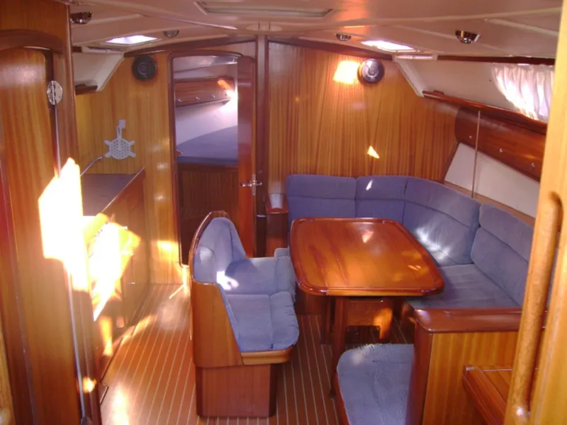 Salon of Seagull, a Bavaria 41 sailboat at Punat, Croatia