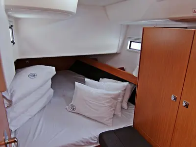 Cabin on Patrizia, a Bavaria Cruiser 41 sailboat at Sukošan, Croatia