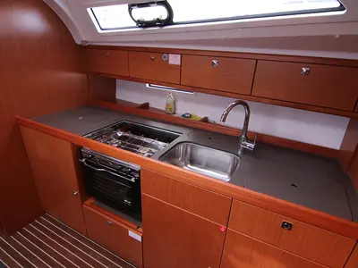 Galley of Patrizia, a Bavaria Cruiser 41 sailboat at Sukošan, Croatia