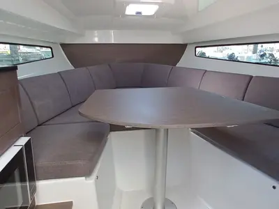 Salon of Beneteau Flyer 8 SUNdeck, a motorboat at Punat, Croatia