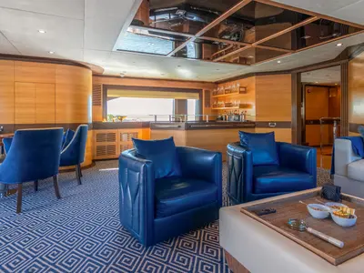 Salon of Silent World, a Gulet Motoryacht motor yacht at Split, Croatia