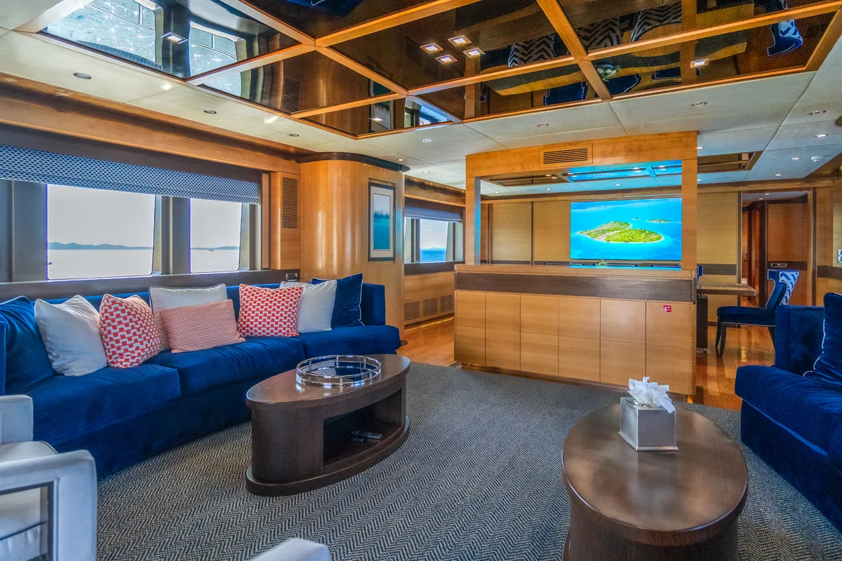 Salon of Silent World, a Gulet Motoryacht motor yacht at Split, Croatia