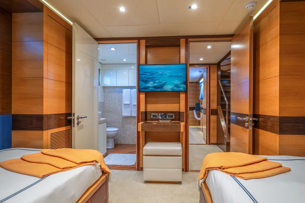 Cabin on Silent World, a Gulet Motoryacht motor yacht at Split, Croatia