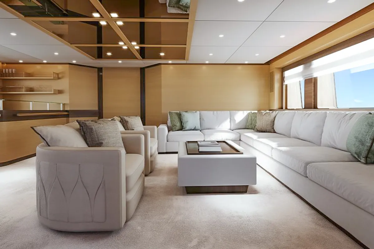 Salon of Silent World, a Gulet Motoryacht motor yacht at Split, Croatia