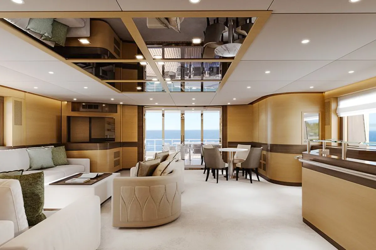 Salon of Silent World, a Gulet Motoryacht motor yacht at Split, Croatia