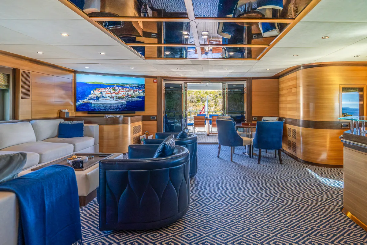 Salon of Silent World, a Gulet Motoryacht motor yacht at Split, Croatia