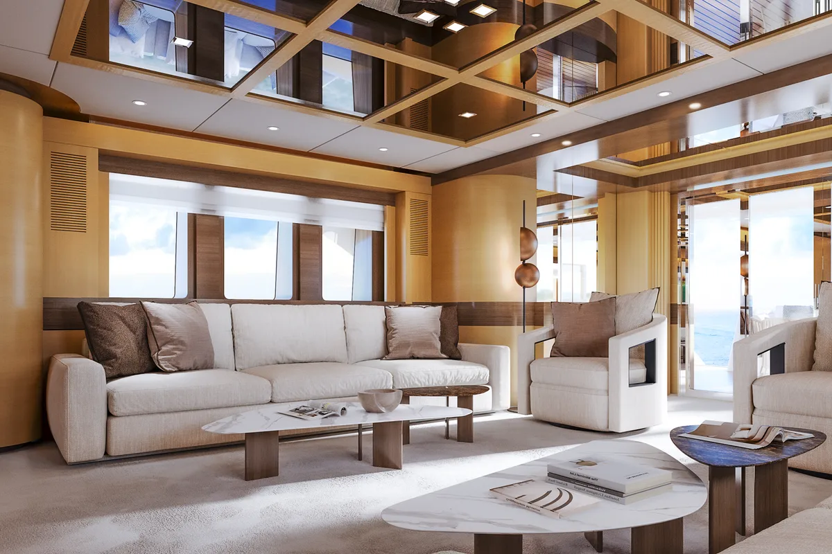 Salon of Silent World, a Gulet Motoryacht motor yacht at Split, Croatia