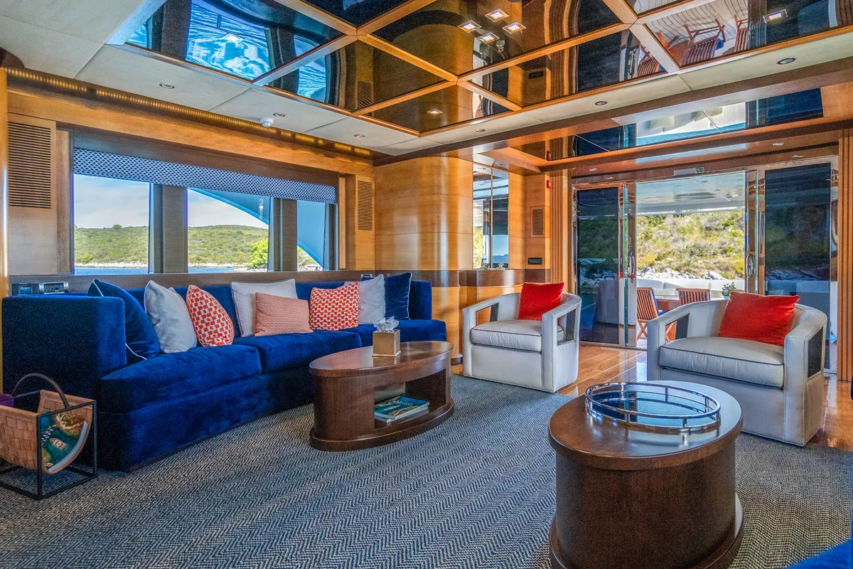 Salon of Silent World, a Gulet Motoryacht motor yacht at Split, Croatia