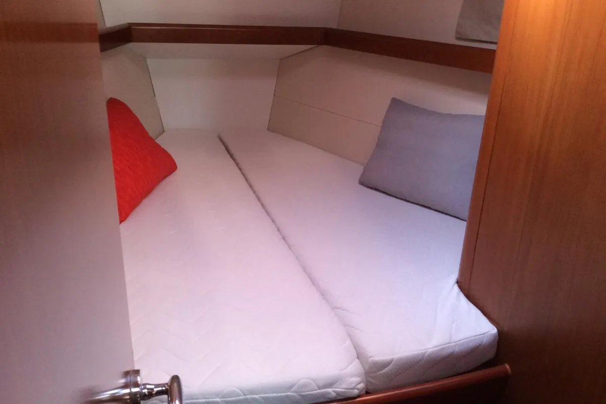 Cabin on Seacret, a Beneteau Oceanis 43 sailboat at Athens, Greece