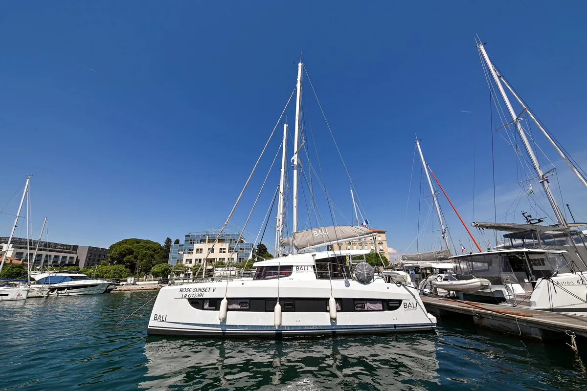ROSE SUNSET V, a Bali Catsmart catamaran at Đuraševići, Montenegro