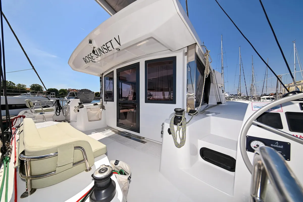 ROSE SUNSET V, a Bali Catsmart catamaran at Đuraševići, Montenegro