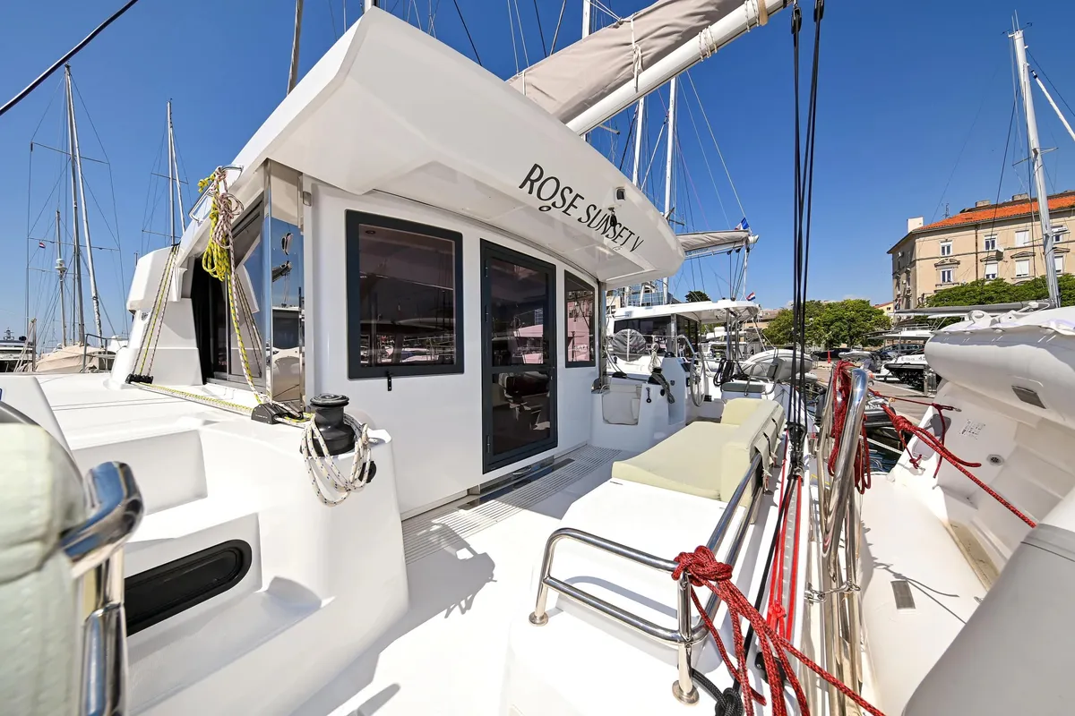 ROSE SUNSET V, a Bali Catsmart catamaran at Đuraševići, Montenegro