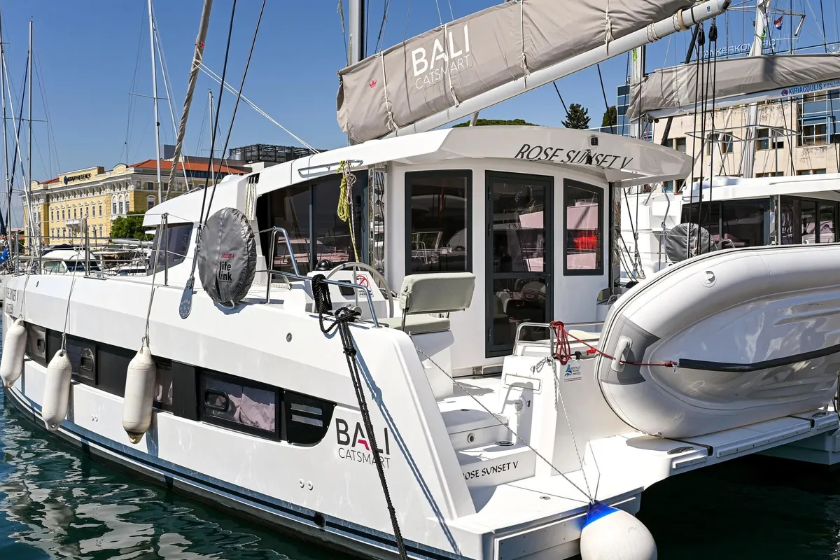 ROSE SUNSET V, a Bali Catsmart catamaran at Đuraševići, Montenegro