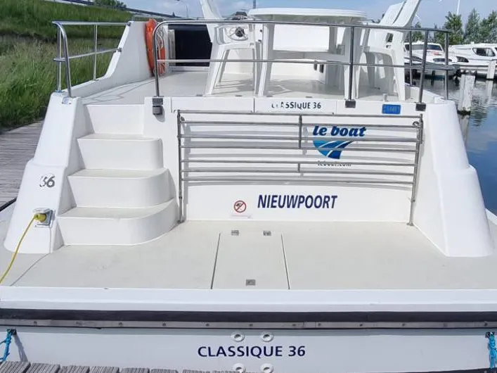 Exterior view of Classique - Budget 4, a Gulet Classique motorboat at Rheinsberg, Germany