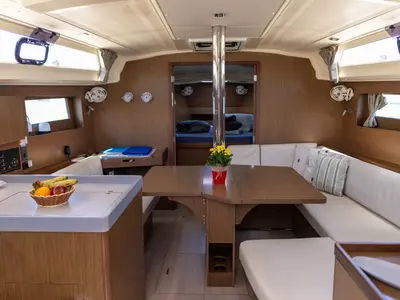 PASSEPARTOUT, a Beneteau Oceanis 41.1 sailboat at Port de Pollença, Spain