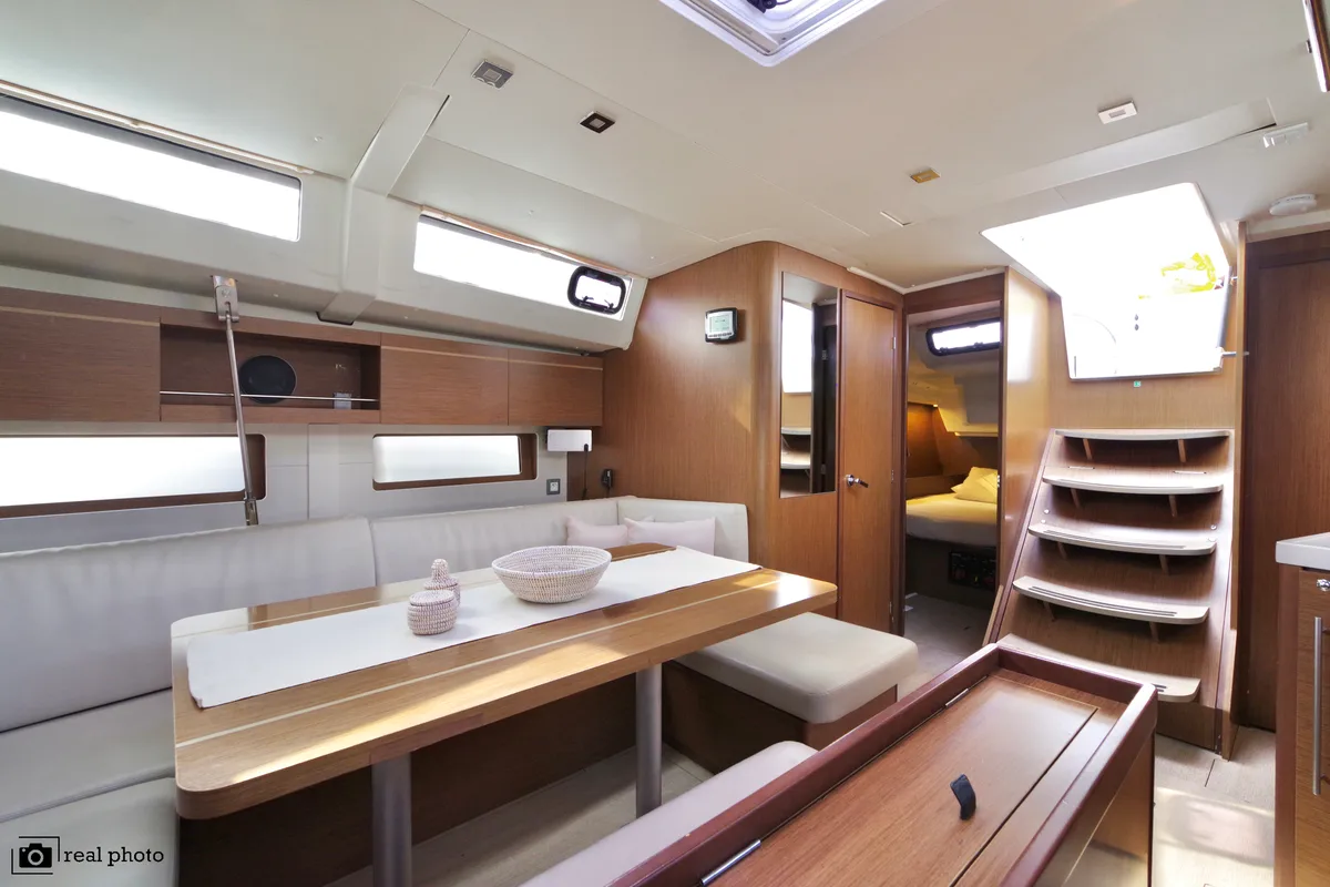 Galley of Luna - Water maker, Solar Panel, a Beneteau Oceanis 46.1 sailboat at Puntone di Scarlino, Italy