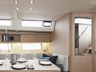 Salon of Beneteau Oceanis 46.1, a sailboat at Road Town, British Virgin Islands