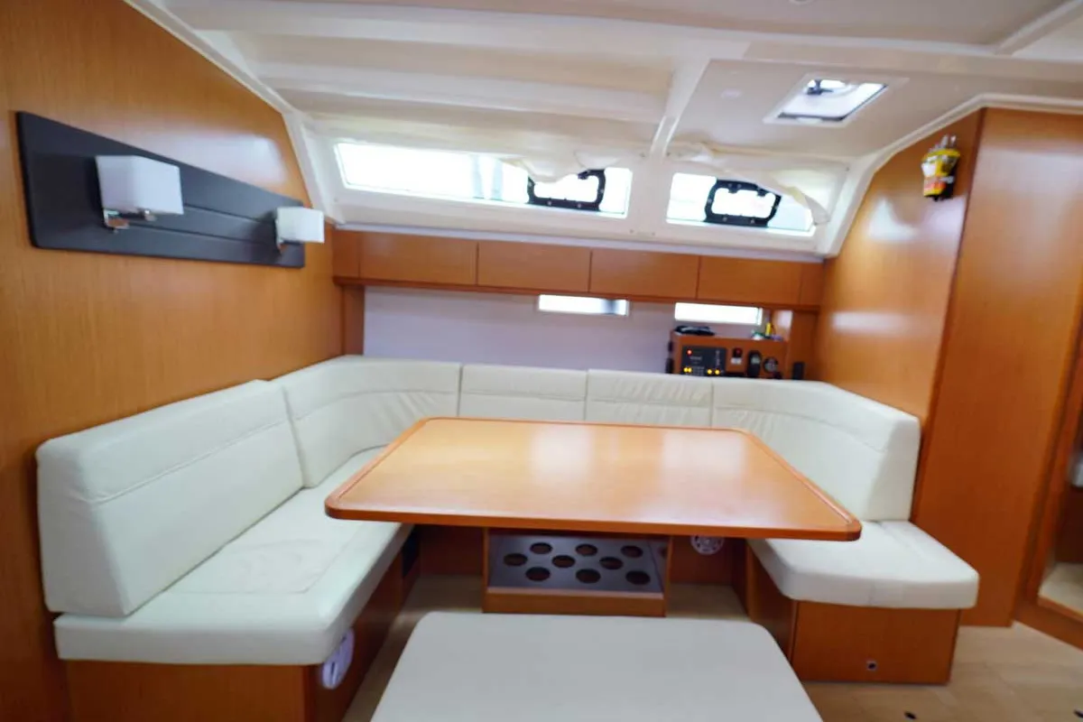 Salon of Sail La Vie, a Bavaria Cruiser 46 sailboat at Kavala, Greece