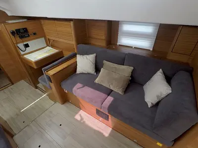 Salon of Evana, a Elan Impression 50.1 sailboat at Grad Šibenik, Croatia