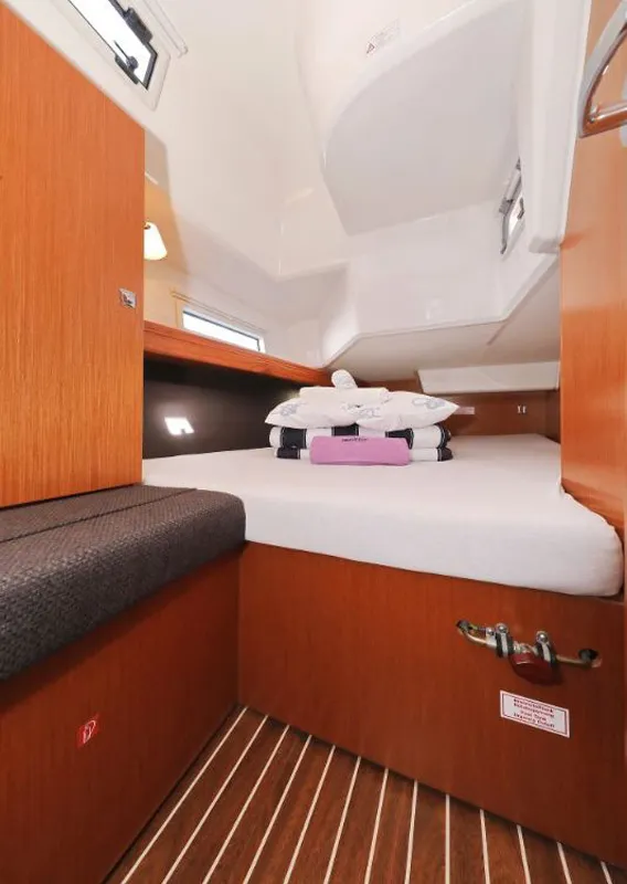 Cabin on My Princess, a Bavaria Cruiser 37 sailboat at Grad Trogir, Croatia