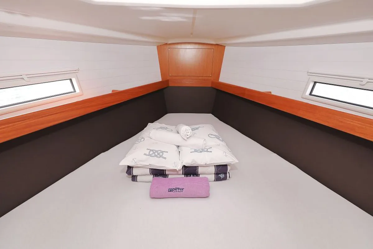 Cabin on My Princess, a Bavaria Cruiser 37 sailboat at Grad Trogir, Croatia