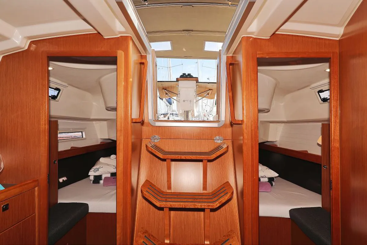 Salon of My Princess, a Bavaria Cruiser 37 sailboat at Grad Trogir, Croatia