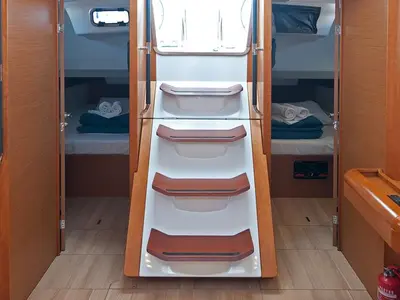 Cabin on South Kiss, a Jeanneau Sun Odyssey 469 sailboat at Split, Croatia