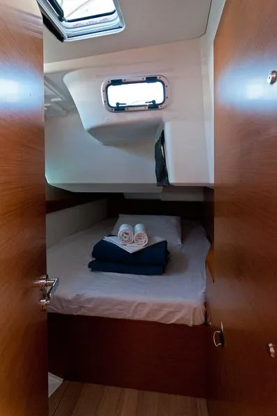 Cabin on South Kiss, a Jeanneau Sun Odyssey 469 sailboat at Split, Croatia