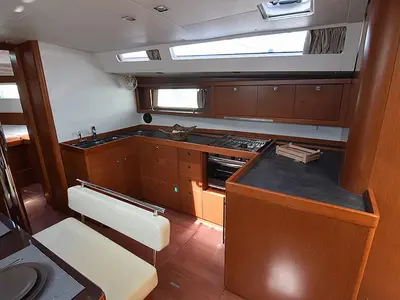 Butterfly, a Beneteau Oceanis 48 sailboat at Volos, Greece