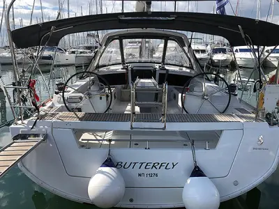 Butterfly, a Beneteau Oceanis 48 sailboat at Volos, Greece