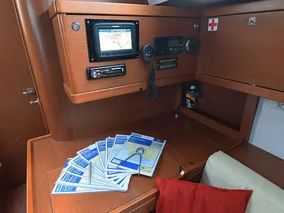 Butterfly, a Beneteau Oceanis 48 sailboat at Volos, Greece