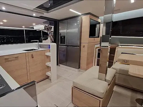 Galley of Cajha, a Aventura 45 catamaran at Seget Donji, Croatia