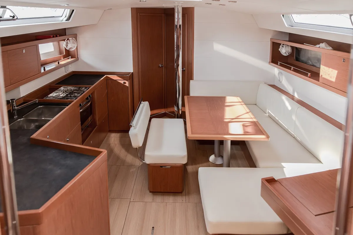 Salon of Soul, a Beneteau Oceanis 45 sailboat at Tivat, Montenegro