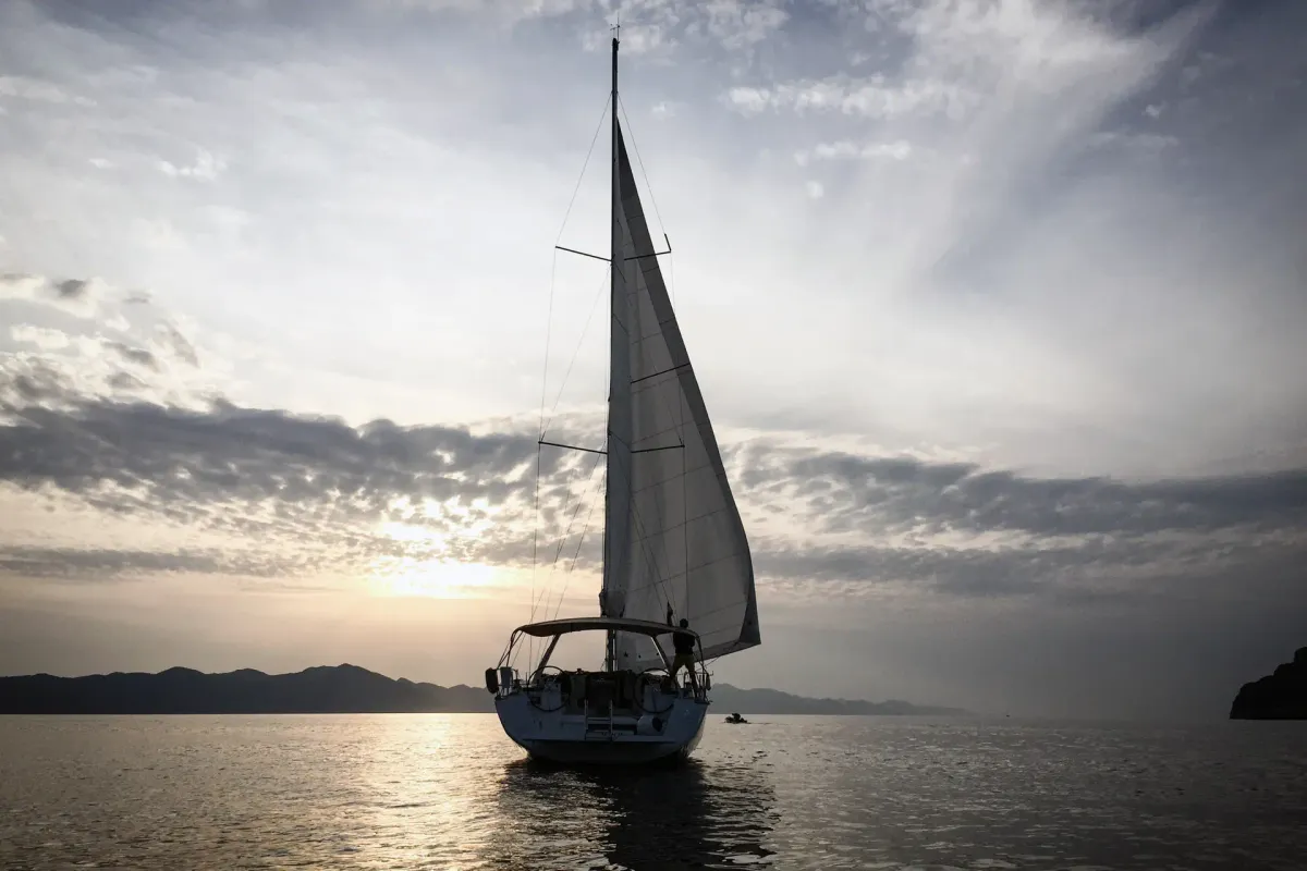 Exterior view of Soul, a Beneteau Oceanis 45 sailboat at Tivat, Montenegro
