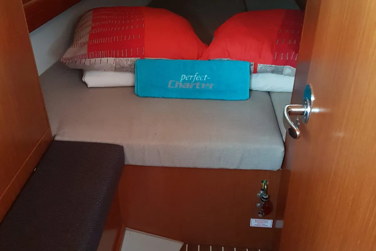 Theia, a Bavaria Cruiser 34 sailboat at Punat, Croatia
