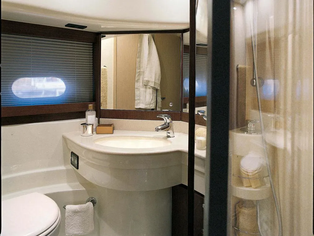Head on The Boat, a Ferretti 550 motor yacht at Panaji, India