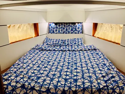 Cabin on IDA, a Beneteau Oceanis 38.1 sailboat at Marmaris, Turkey