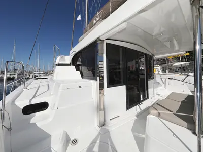 Deck of 4 Friends, a Bali Catspace catamaran at Grad Trogir, Croatia