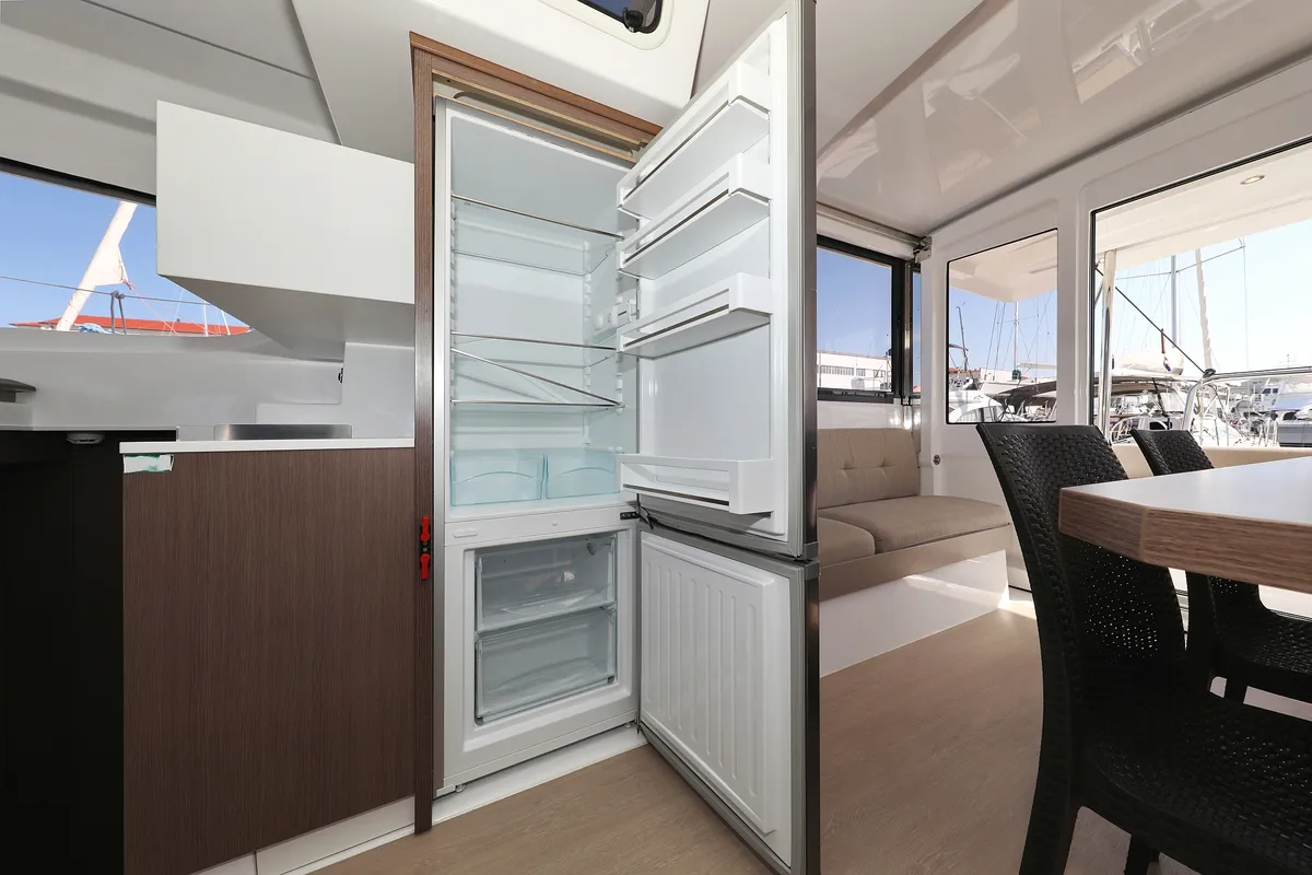 Galley of 4 Friends, a Bali Catspace catamaran at Grad Trogir, Croatia