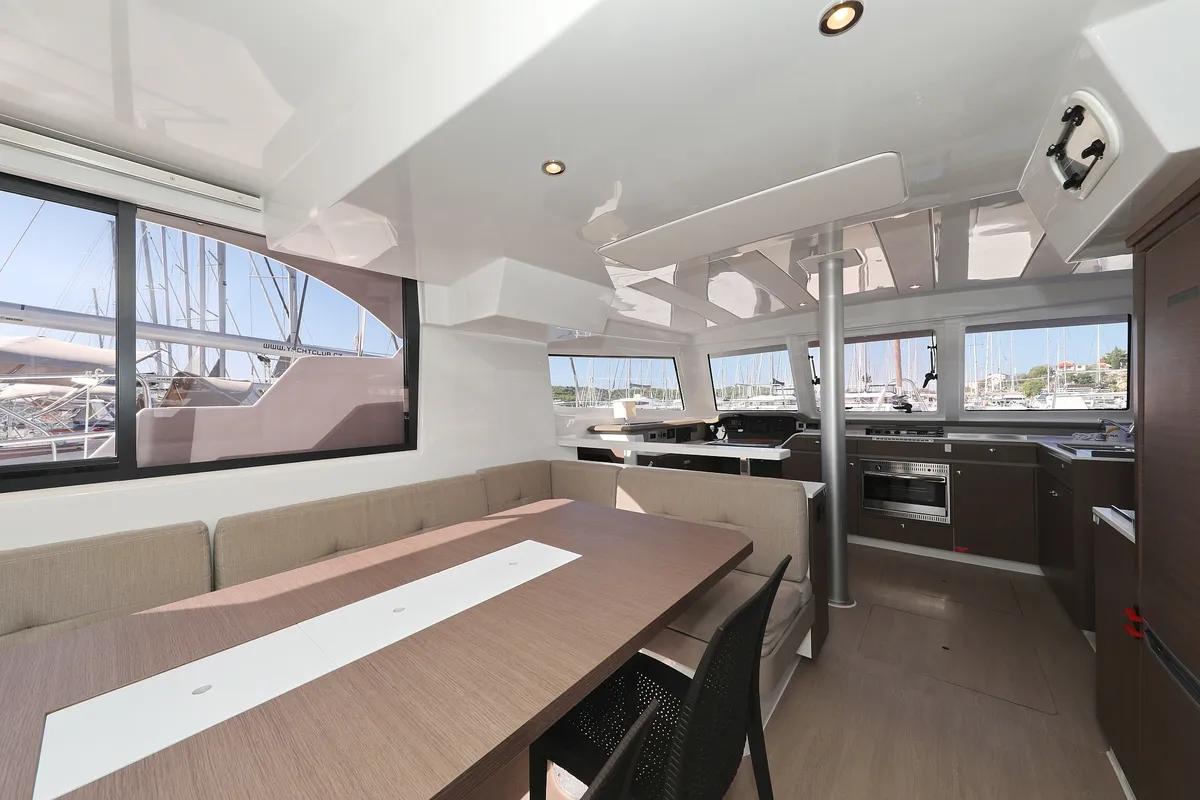 Salon of 4 Friends, a Bali Catspace catamaran at Grad Trogir, Croatia