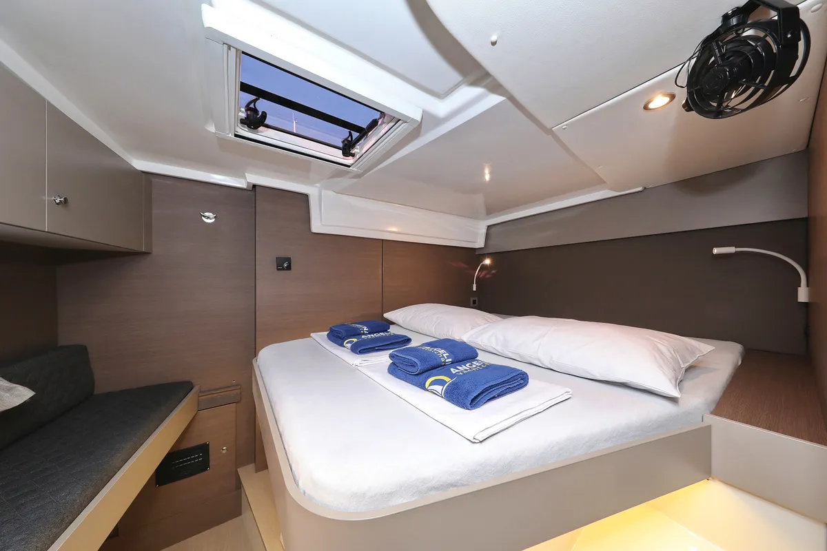 Cabin on 4 Friends, a Bali Catspace catamaran at Grad Trogir, Croatia