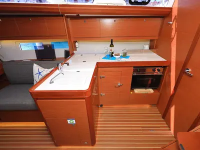 Galley of My Affair, a Dufour 412 GL sailboat at Grad Trogir, Croatia