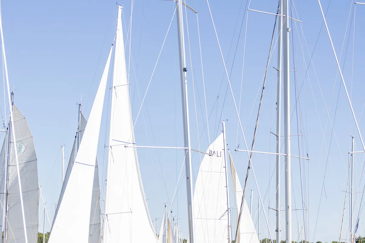 Exterior view of Lumi, a Dufour 37 sailboat at Grad Biograd na Moru, Croatia