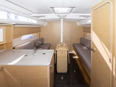 Galley of Lumi, a Dufour 37 sailboat at Grad Biograd na Moru, Croatia