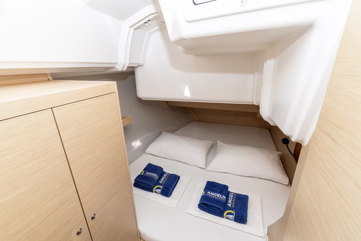 Cabin on Lumi, a Dufour 37 sailboat at Grad Biograd na Moru, Croatia