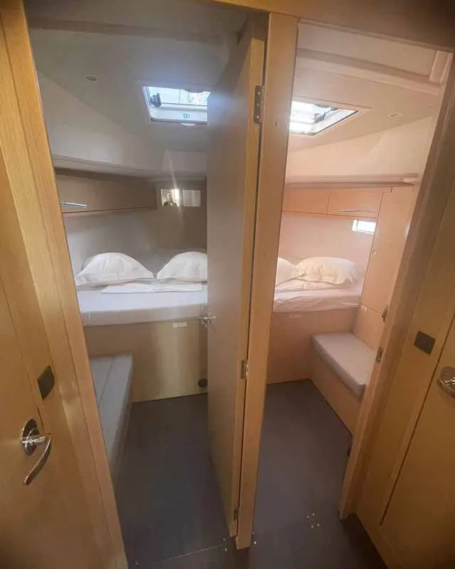 Cabin on Giovanna, a Bavaria Cruiser 46 Style sailboat at Figari/Golfo Aranci, Italy
