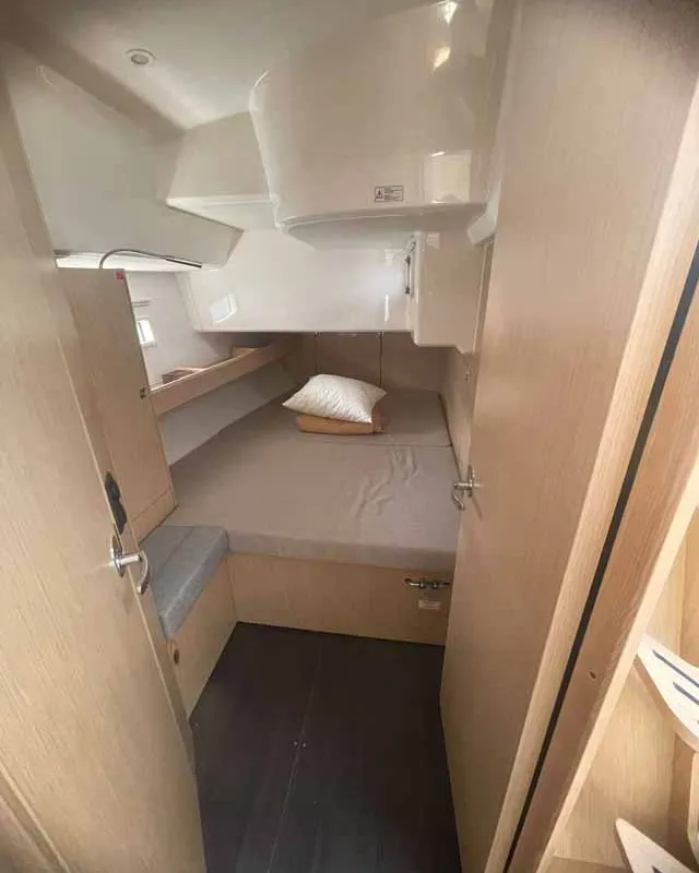 Cabin on Giovanna, a Bavaria Cruiser 46 Style sailboat at Figari/Golfo Aranci, Italy