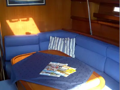 Salon of My Dream, a Dufour 365 sailboat at Yerseke, Netherlands