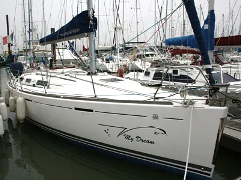 Exterior view of My Dream, a Dufour 365 sailboat at Yerseke, Netherlands