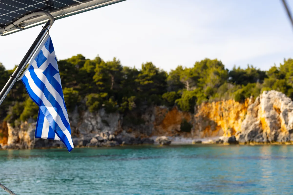 Zizi II, a Bali 4.6 catamaran at Preveza, Greece
